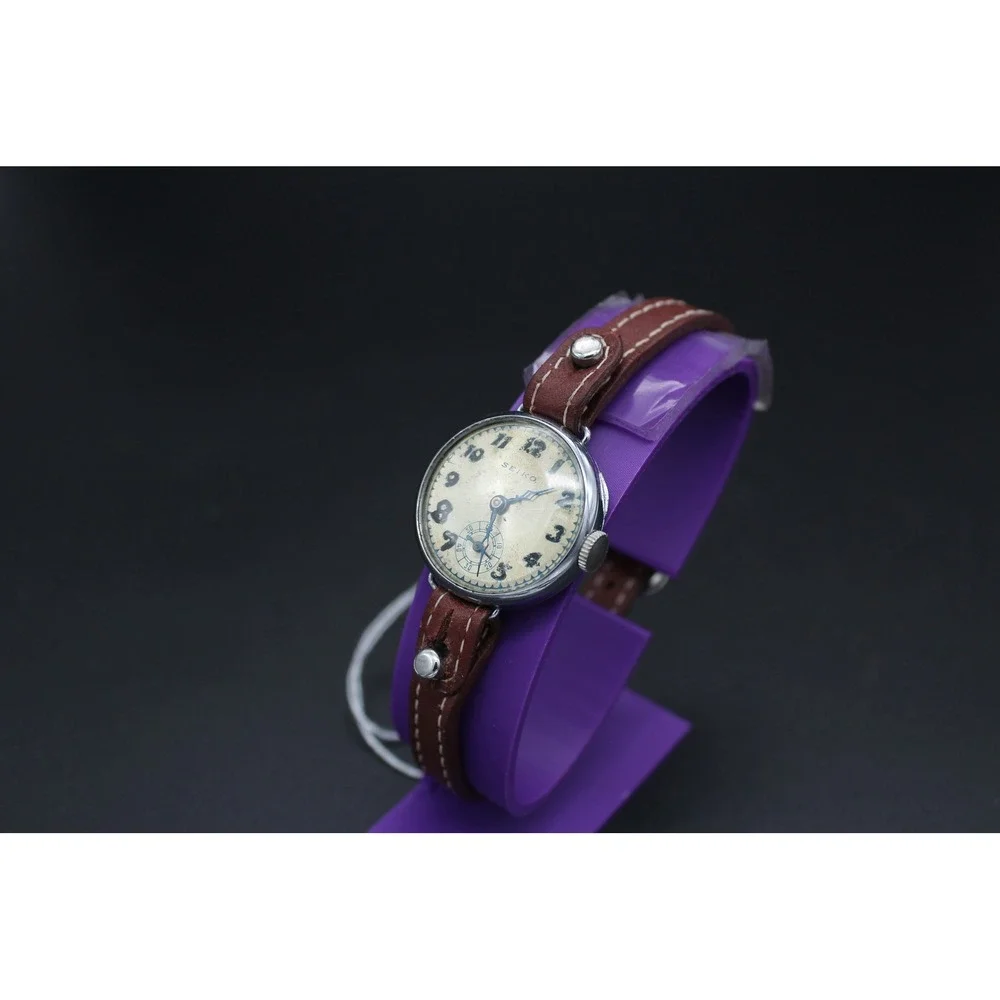 Vintage Seiko Manual Wind Wristwatch c.1930s Small Seconds Running